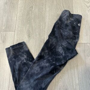 Lululemon Align Black Tie-Dye Leggings